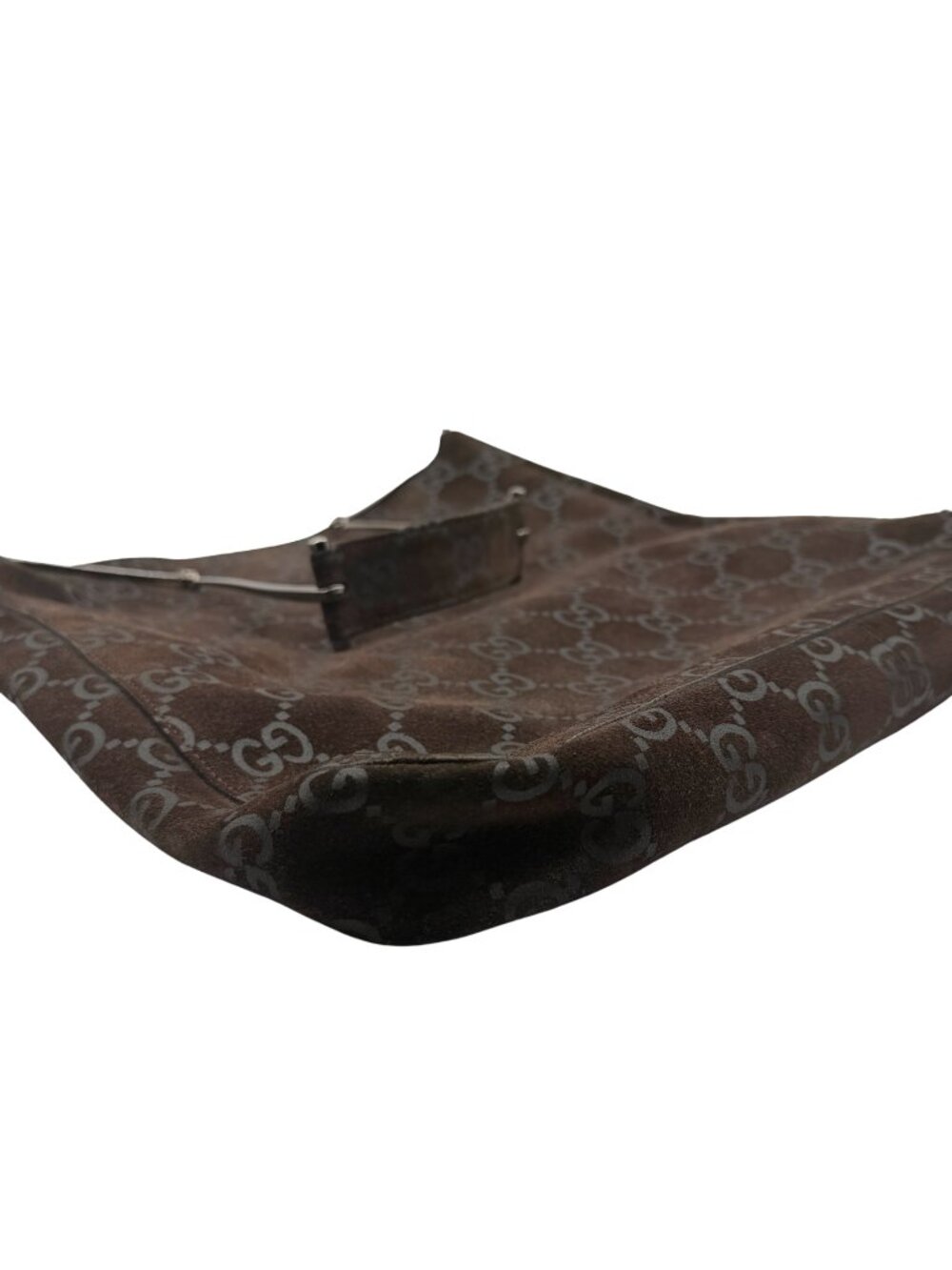 •SOLD•Vintage GUCCI Tom Ford Era Brown Suede GG Horsebit Hobo Shoulder bag - Picture 3 of 9